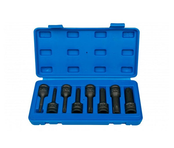 BlueSpot 8 Pce 1/2" Impact Torx Sockets (T30-T80)