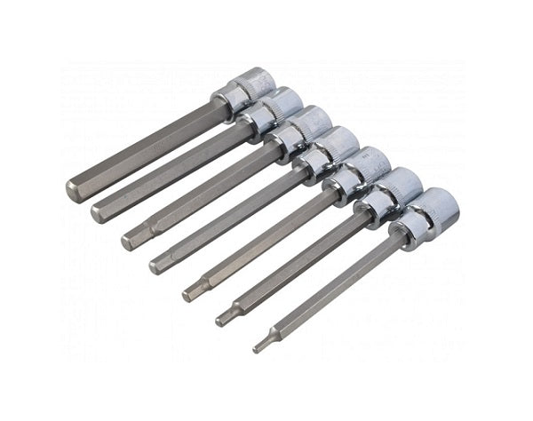 BlueSpot 7 Pce 3/8" Drive Extra Long Hex Socket Bit Set