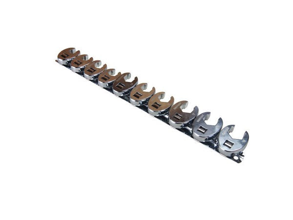 US Pro Pro 10 Piece 3/8" Drive Metric Crowfoot Set