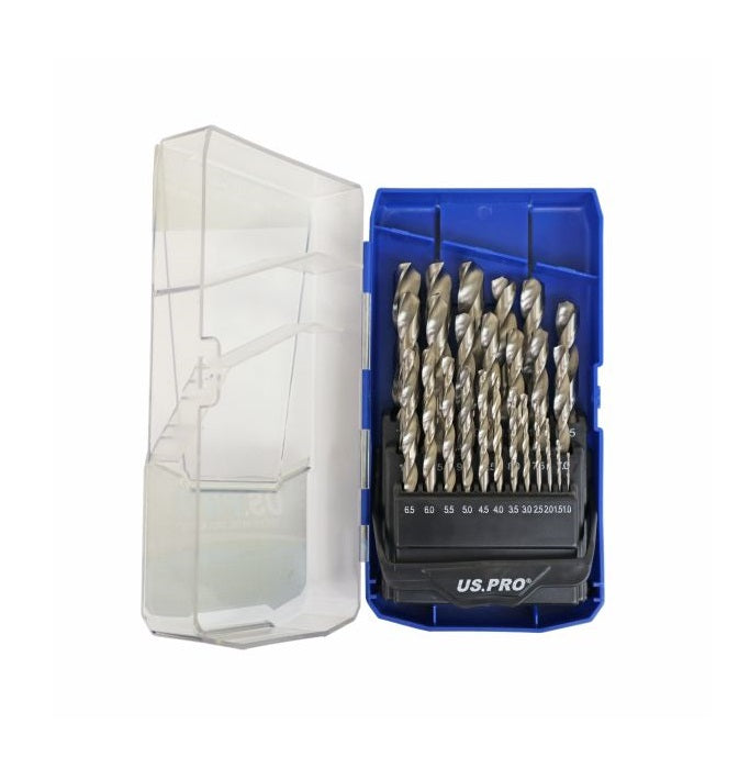 US Pro 25PC HSS Metric Drill Bit Set