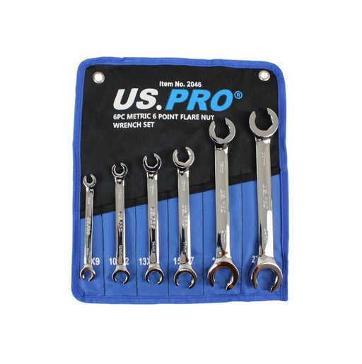 US Pro 6PC Metric 6 Point Flare Nut Set - Easy Deals Uk 