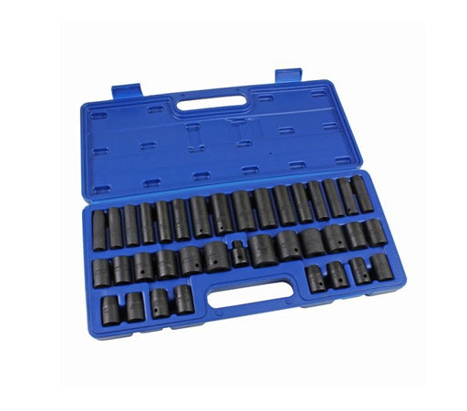 US Pro 37PC 3/8&quot; &amp; 1/2&quot; Shallow &amp; Deep Socket Set - Easy Deals Uk 