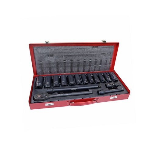 US Pro 16PC 1/2&quot; Dr Deep Impact Socket Set - Easy Deals Uk 