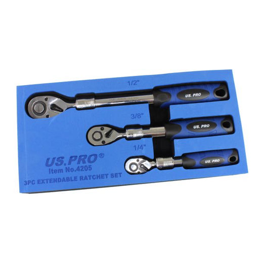 US Pro 3PC Extendable Ratchet Set - Easy Deals Uk 
