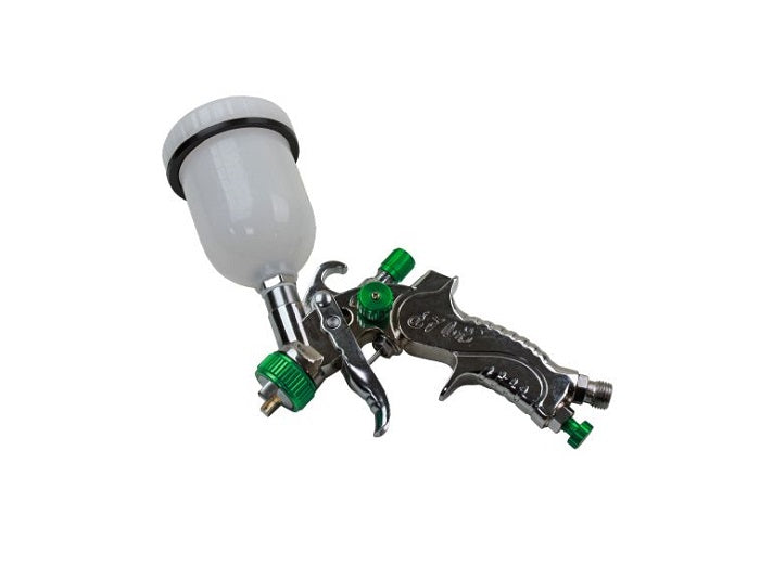 US Pro Mini HVLP Gravity Spray Gun 120ml Cup - Green